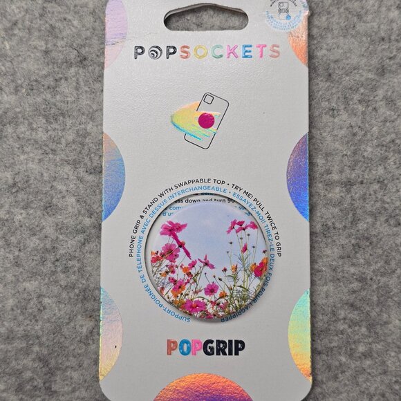 Fuschia Bloom Popsockets Single Grip & Stand Universal Phones and Tablet Holder - Picture 1 of 6